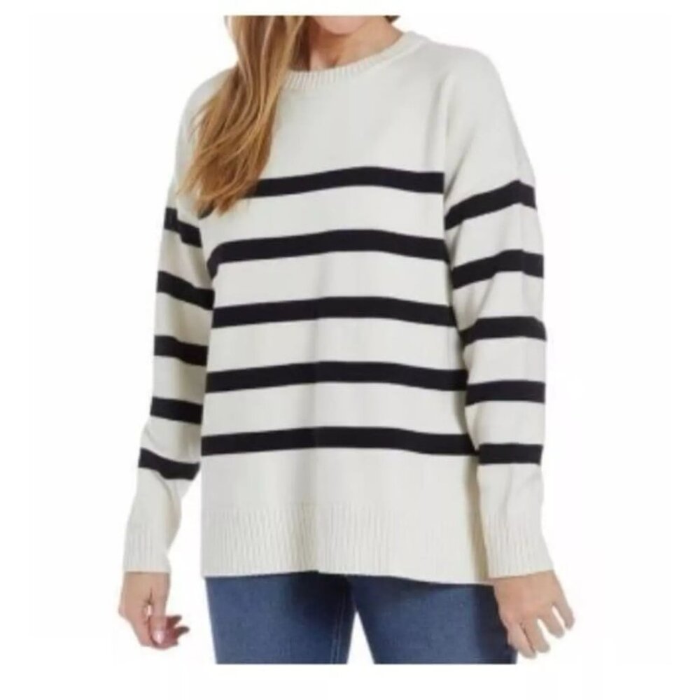 French Connection Essentials Classic Striped Sweater XXL